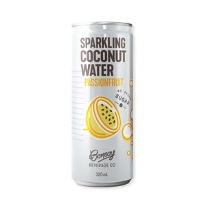 Bonsoy Beverage Co. - Sparkling Coconut Water PASSIONFRUIT 320ml x 12