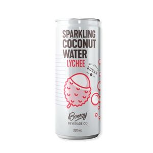 Bonsoy Beverage Co. - Sparkling Coconut Water LYCHEE 320ml x 12