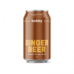 Bobby - Prebiotic Soft Drink Ginger Beer 330ml x 16