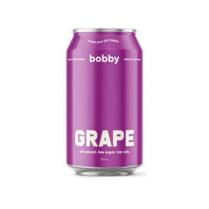 Bobby - Prebiotic Soft Drink Grape 330ml x 16